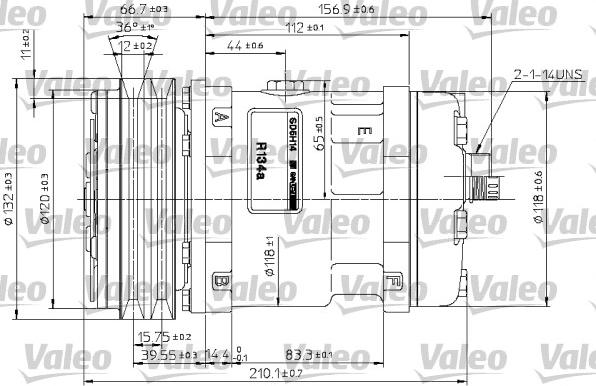 Valeo 815881 - Компресор, кондиціонер autozip.com.ua