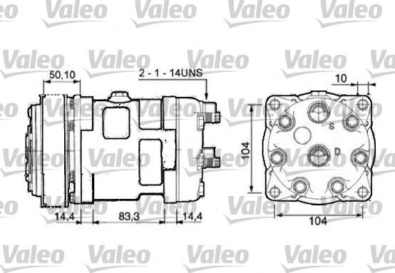 Valeo 815872 - Компресор, кондиціонер autozip.com.ua