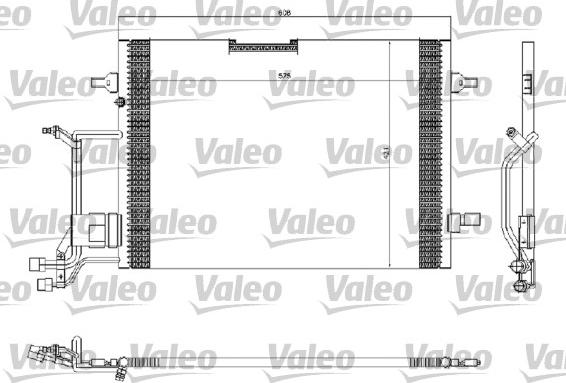 VALEO 816967 - Конденсатор, кондиціонер autozip.com.ua