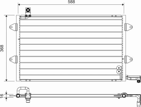 VALEO 816910 - Конденсатор, кондиціонер autozip.com.ua