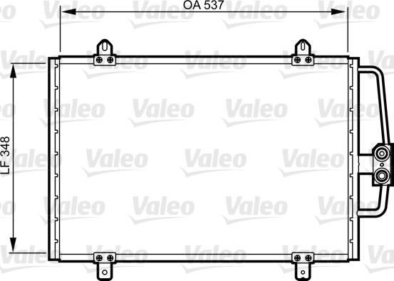 Valeo 816912 - Конденсатор, кондиціонер autozip.com.ua