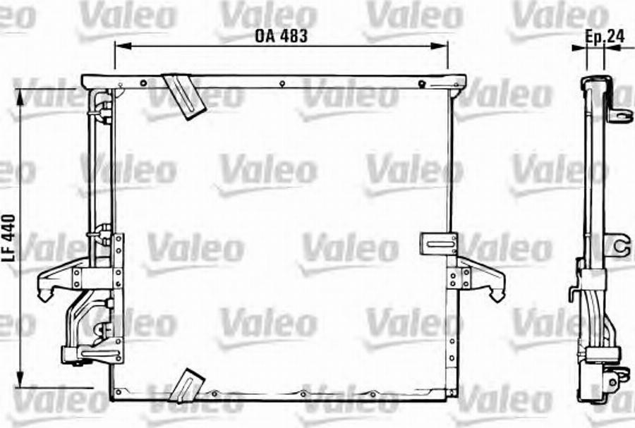 Valeo 816937 - Конденсатор, кондиціонер autozip.com.ua