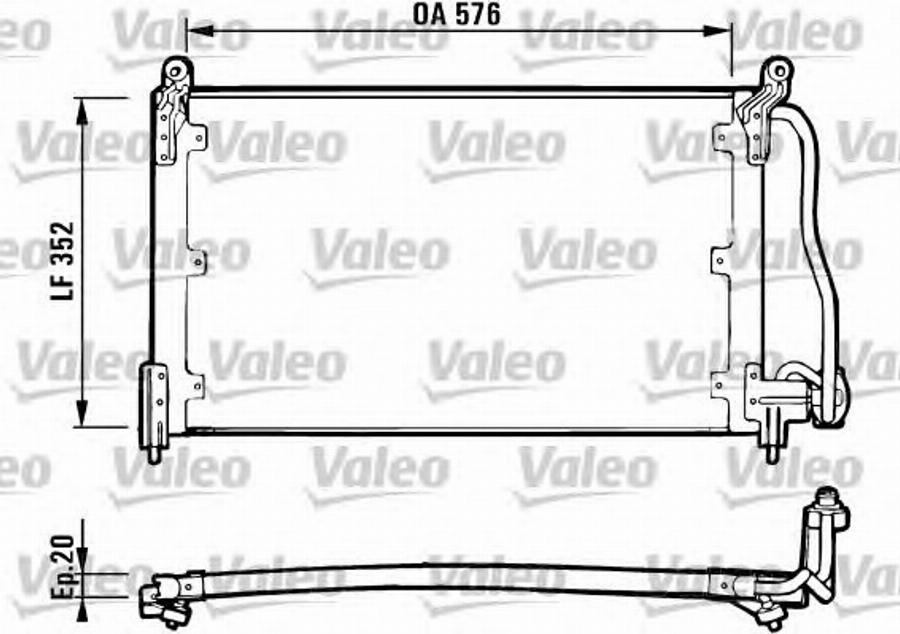 Valeo 816923 - Конденсатор, кондиціонер autozip.com.ua