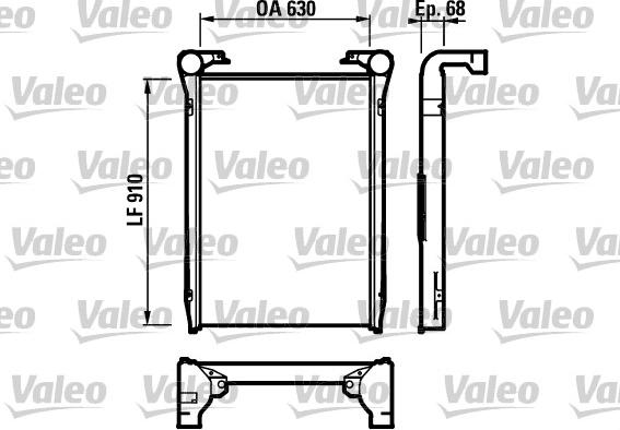 Valeo 816979 - Интеркулер autozip.com.ua