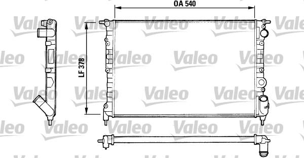 Valeo 816551 - Радіатор, охолодження двигуна autozip.com.ua