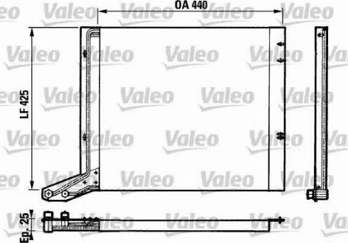 Valeo 816679 - Конденсатор, кондиціонер autozip.com.ua