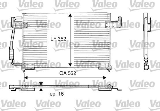 VALEO 816850 - Конденсатор, кондиціонер autozip.com.ua