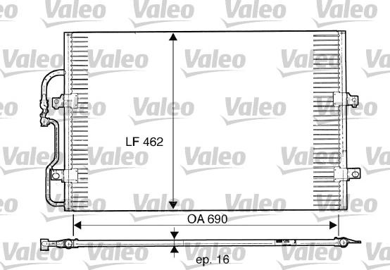 Valeo 816852 - Конденсатор, кондиціонер autozip.com.ua