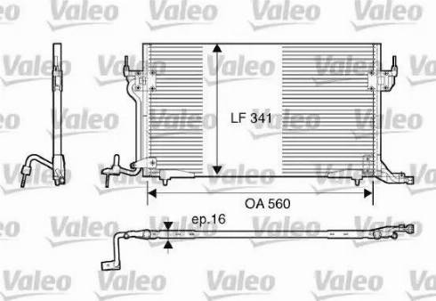 Valeo 816888 - Конденсатор, кондиціонер autozip.com.ua