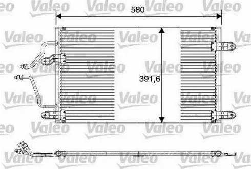 Valeo 816839 - Конденсатор, кондиціонер autozip.com.ua