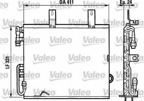 Valeo 816873 - Конденсатор, кондиціонер autozip.com.ua