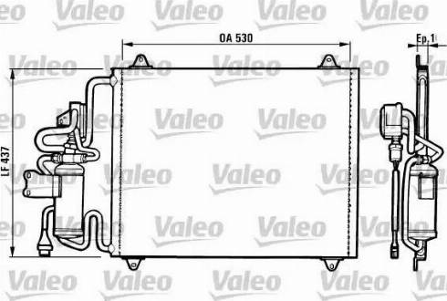 Valeo 816756 - Конденсатор, кондиціонер autozip.com.ua