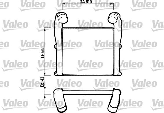 Valeo 816784 - Интеркулер autozip.com.ua