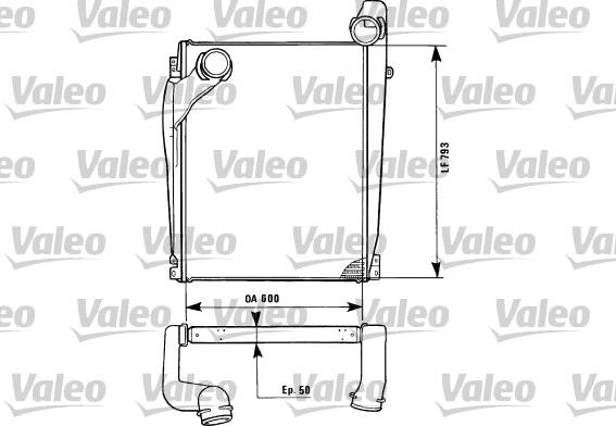 Valeo 816786 - Интеркулер autozip.com.ua