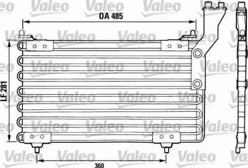 Valeo 816726 - Конденсатор, кондиціонер autozip.com.ua