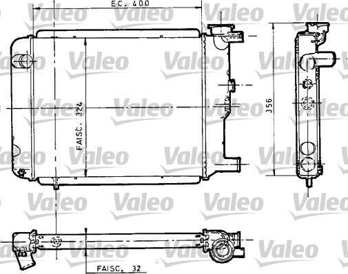 VALEO 810946 - Радіатор, охолодження двигуна autozip.com.ua