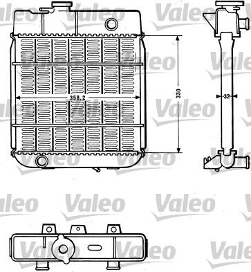 VALEO 810880 - Радіатор, охолодження двигуна autozip.com.ua