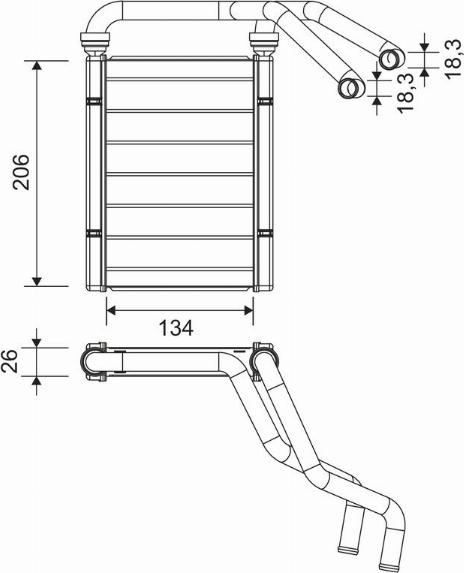 Valeo 811594 - Теплообмінник, опалення салону autozip.com.ua