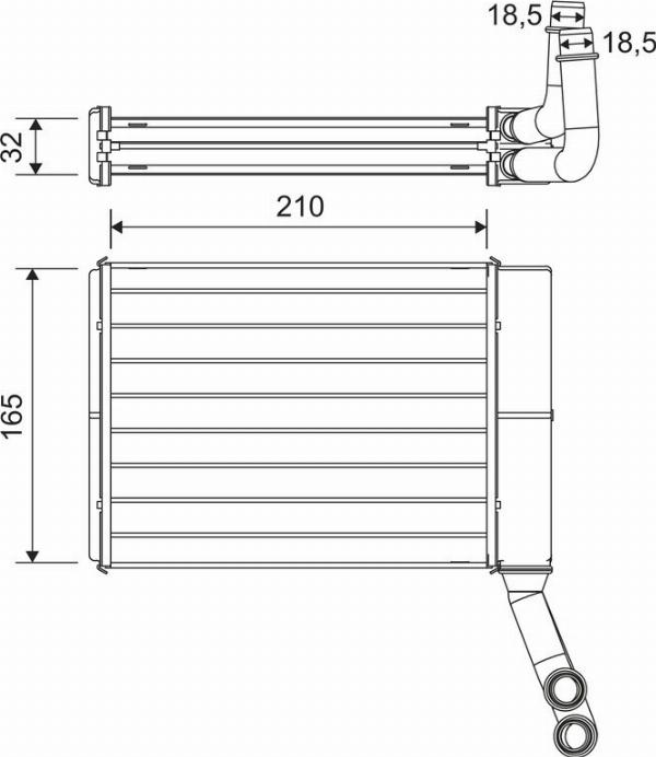 VALEO 811597 - Теплообмінник, опалення салону autozip.com.ua
