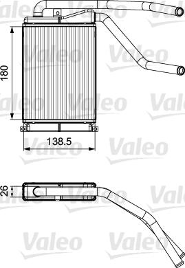 Valeo 811546 - Теплообмінник, опалення салону autozip.com.ua