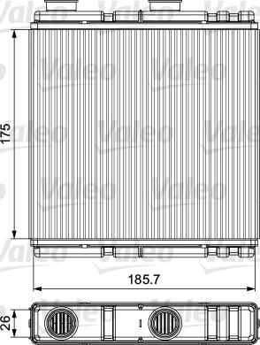 Valeo 811543 - Теплообмінник, опалення салону autozip.com.ua