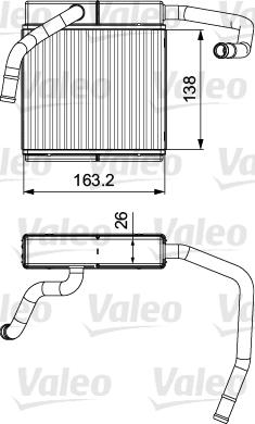 Valeo 811552 - Теплообмінник, опалення салону autozip.com.ua