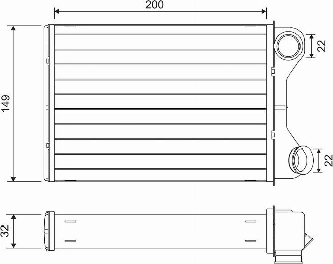 Valeo 811569 - Теплообмінник, опалення салону autozip.com.ua