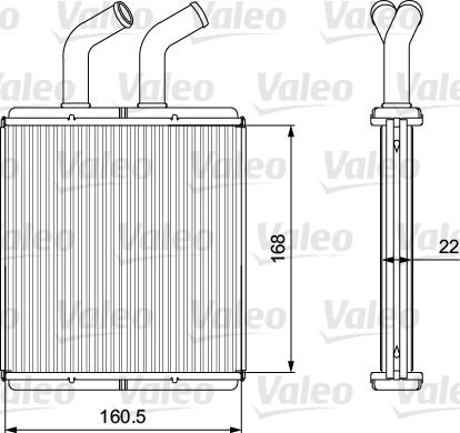 Valeo 811562 - Теплообмінник, опалення салону autozip.com.ua