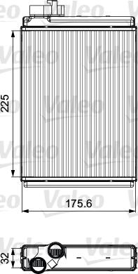 Valeo 811507 - Теплообмінник, опалення салону autozip.com.ua