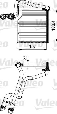 Valeo 811536 - Теплообмінник, опалення салону autozip.com.ua