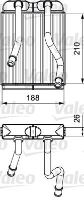 Valeo 811532 - Теплообмінник, опалення салону autozip.com.ua