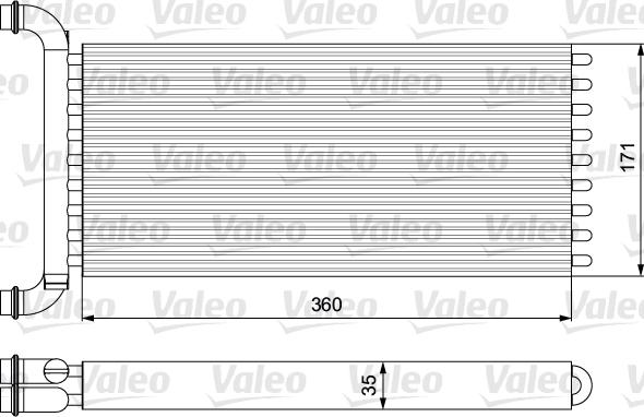 Valeo 811521 - Теплообмінник, опалення салону autozip.com.ua