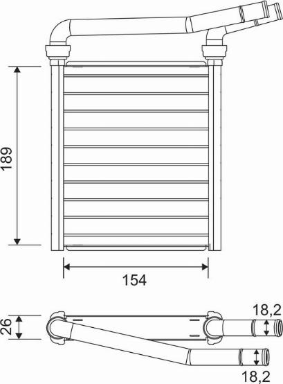 Valeo 811626 - Теплообмінник, опалення салону autozip.com.ua