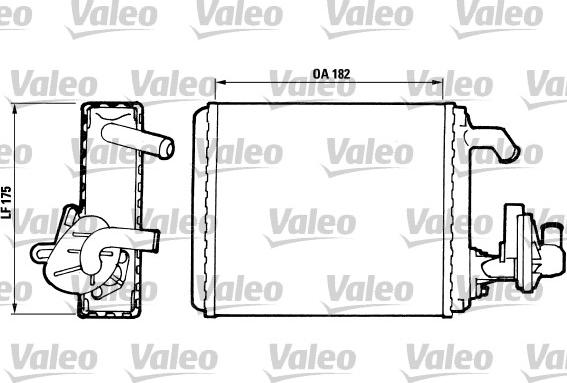 Valeo 811065 - Теплообмінник, опалення салону autozip.com.ua