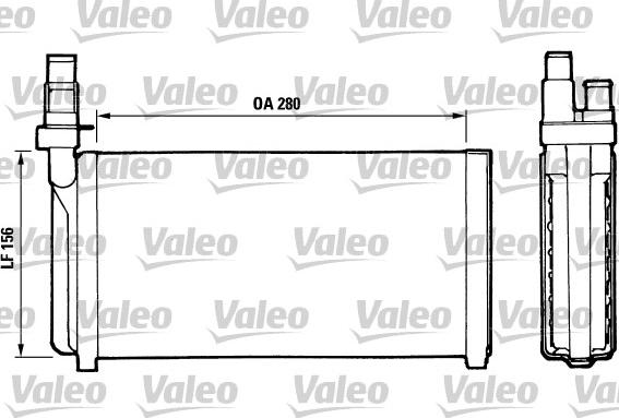 Valeo 811066 - Теплообмінник, опалення салону autozip.com.ua