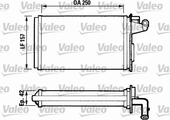 Valeo 811075 - Теплообмінник, опалення салону autozip.com.ua