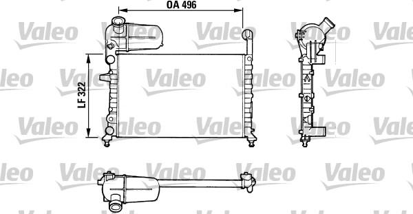 Valeo 811070 - Радіатор, охолодження двигуна autozip.com.ua