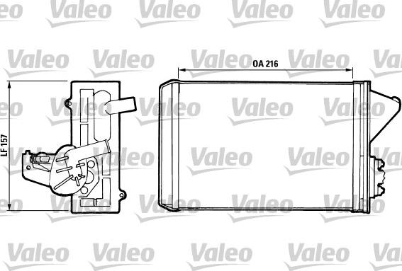 Valeo 811 397 - Теплообмінник, опалення салону autozip.com.ua