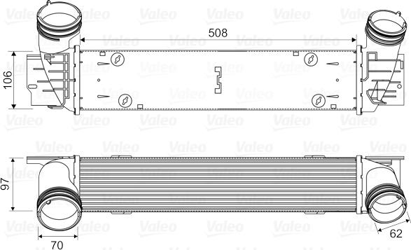 Valeo 818594 - Интеркулер autozip.com.ua