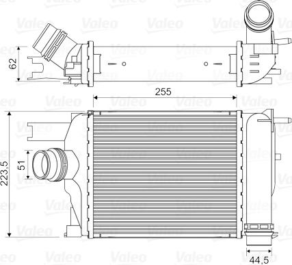 Valeo 818609 - Интеркулер autozip.com.ua