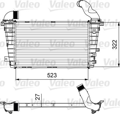 Valeo 818615 - Интеркулер autozip.com.ua