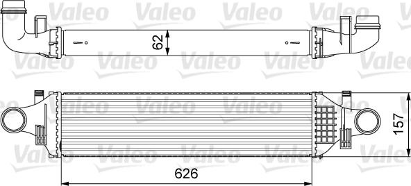 Valeo 818624 - Радіатор інтеркулера autozip.com.ua