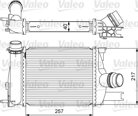 Valeo 818622 - Интеркулер autozip.com.ua