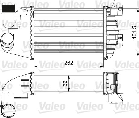 Valeo 818627 - Интеркулер autozip.com.ua