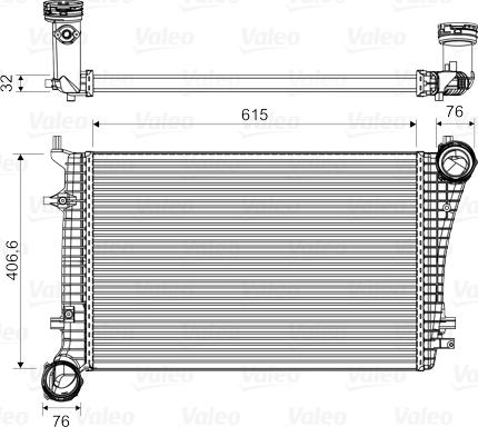 Valeo 818675 - Интеркулер autozip.com.ua