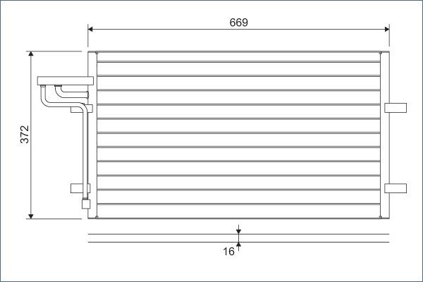 VALEO 818046 - Конденсатор, кондиціонер autozip.com.ua