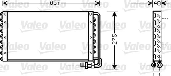 Valeo 818043 - Конденсатор, кондиціонер autozip.com.ua