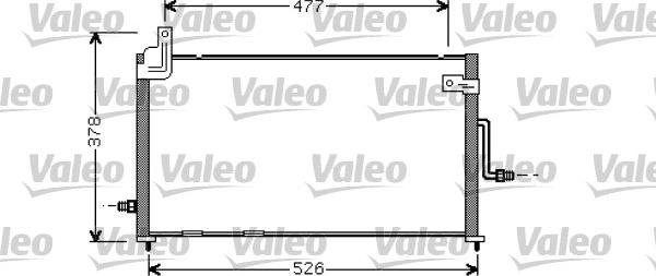 Valeo 818060 - Конденсатор, кондиціонер autozip.com.ua