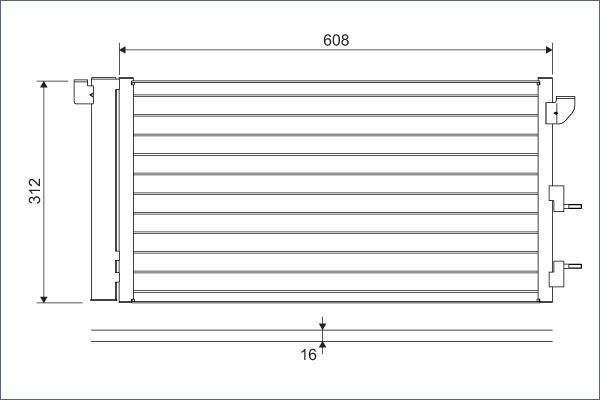 Valeo 818005 - Конденсатор, кондиціонер autozip.com.ua