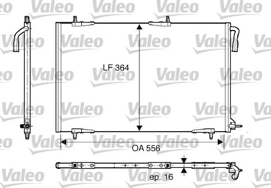 Valeo 818000 - Конденсатор, кондиціонер autozip.com.ua